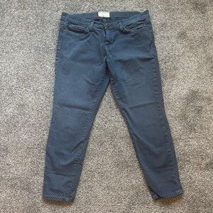 Current/Elliott The Stiletto polka dot cropped Jeans